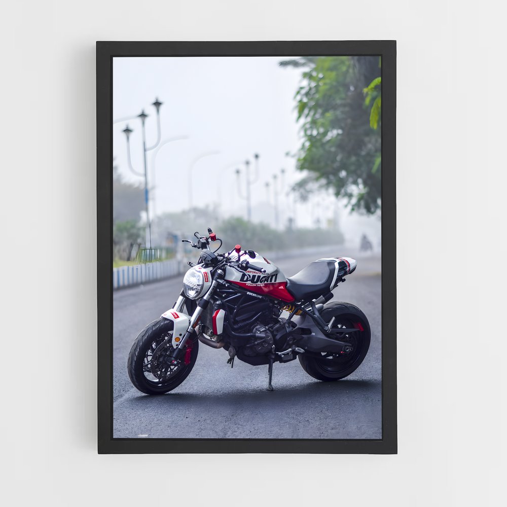 Poster Monstre Effrayant – affiche Ducati (vue 2)